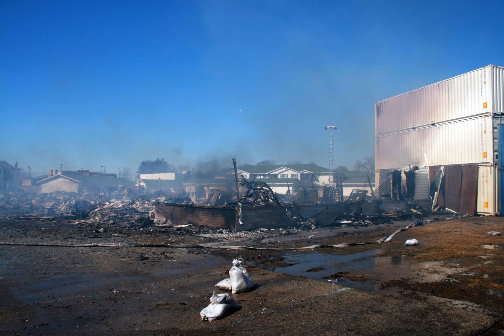 Investigation photos from 109 Knaup Drive explosion